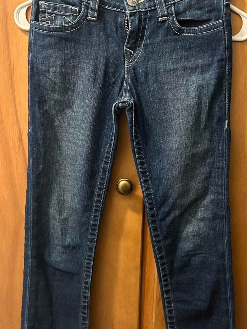 True Religion Girls Dark Wash Casey Straight Leg Jeans Size 8